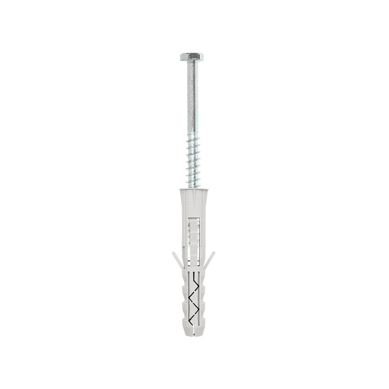 Diblu cu expandare in 3 directii, cu surub pentru lemn, cap hexagonal, 10 x 60 mm.Klimas Wkret-met 20bucati/punga.