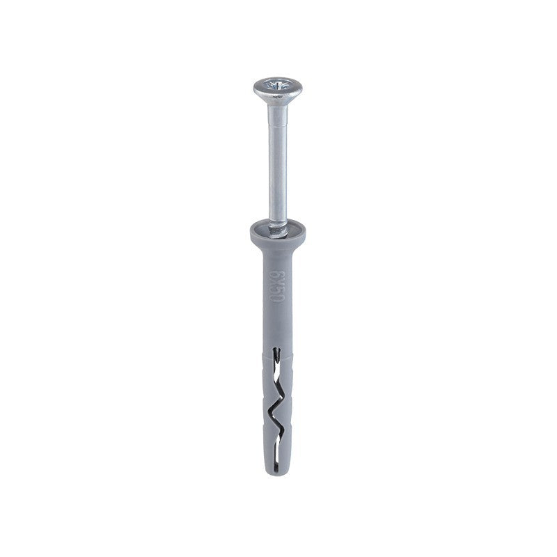 Diblu cu surub cu cap inecat, PZ, 8x80mm - 10 bucati/ blister - KPR-PIKE-08080SK, Klimas Wkret-met