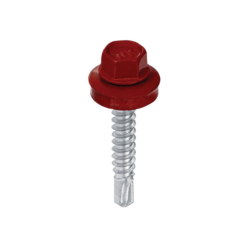 Surub autoforant pentru fixarea tablelor de otel pe suport de lemn, 4,8x35mm, RAL3011 - WFD-48035-3011, Klimas Wkret-met