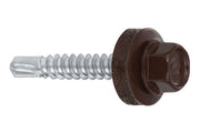 Surub autoforant pentru fixarea tablelor de otel pe suport de lemn, 4,8x35mm, RAL8017 - WFD-48035-8017, Klimas Wkret-met