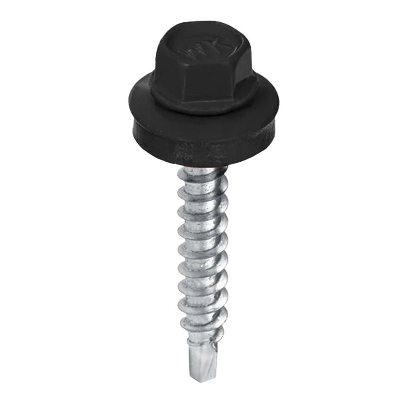 Surub autoforant pentru fixarea tablelor de otel pe suport de lemn, 4,8x35mm, RAL9005 - WFD-48035-9005, Klimas Wkret-met