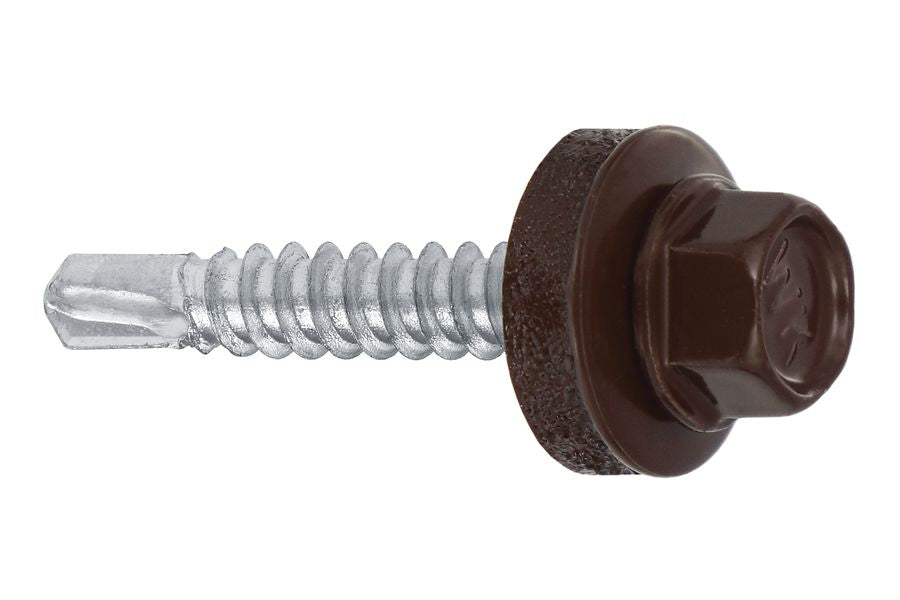 Surub autoforant pentru tabla, cap hexagonal 4.8x55mm RAL 7016- 200 buc/cutie - WFD-48055-7016, Klimas Wkret-met