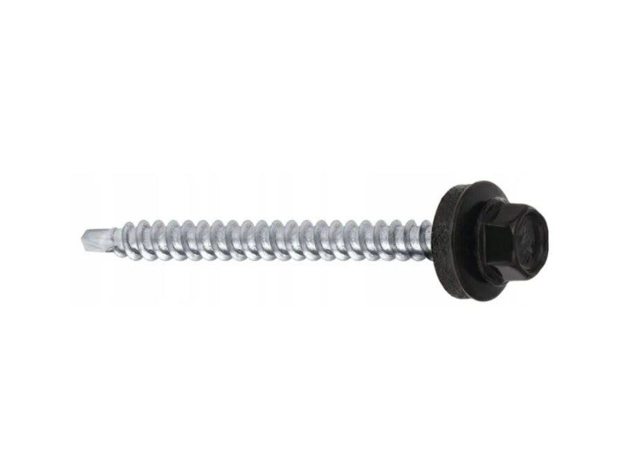 Surub autoforant pentru tabla, cap hexagonal 4.8x55mm RAL 9005- 200 buc/cutie - WFD-48055-9005, Klimas Wkret-met
