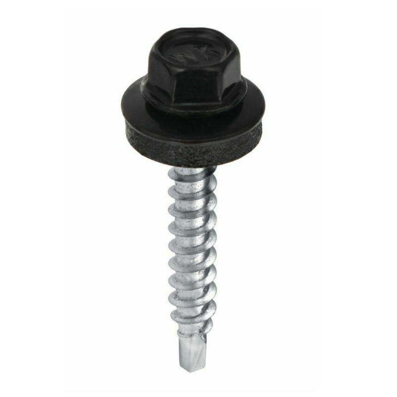 Surub autoforant pentru tabla, cap hexagonal 4.8x70mm RAL 9005- 200 buc/cutie - WFD-48070-9005, Klimas Wkret-met